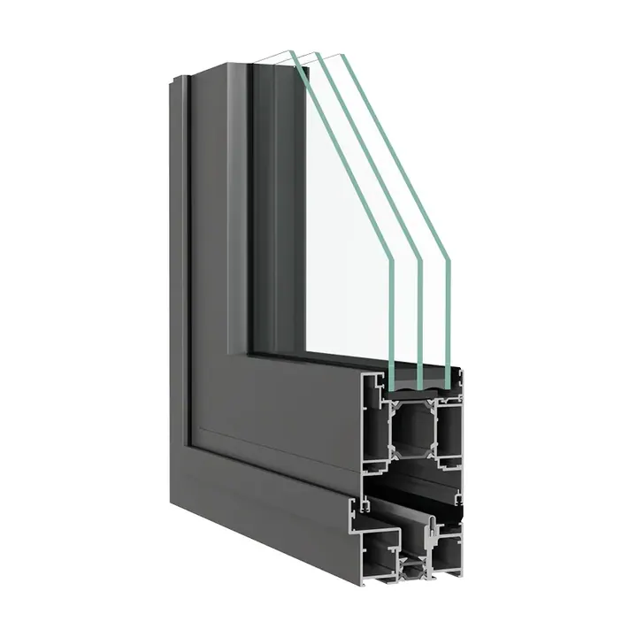 Bi-Fold Plus profieldoorsnede