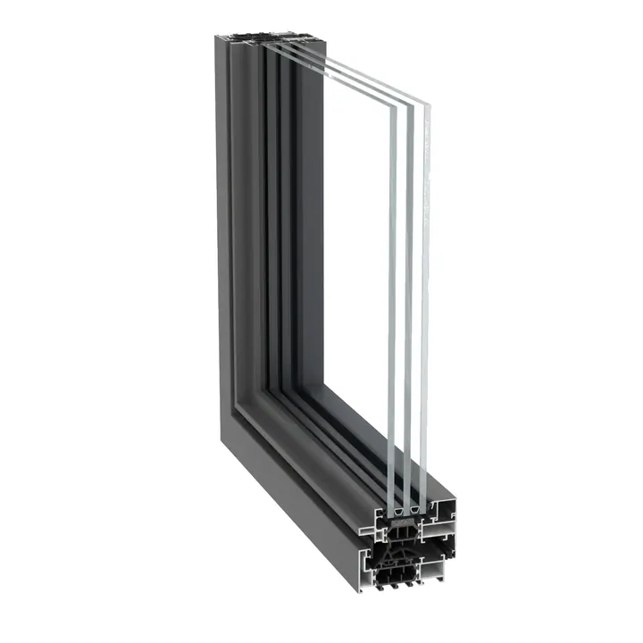 SlimLine 38 Ferro (SL38) profieldoorsnede