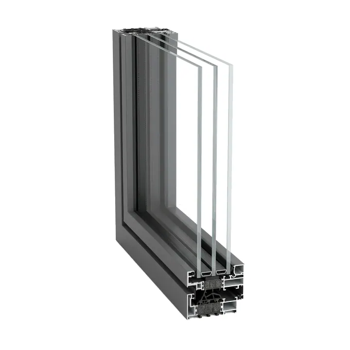 SlimLine 38 Functional (SL38) profieldoorsnede